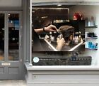 3D Haarschnitt Q1467 Barber Shop Fensteraufkleber Wandtattoo Tapeten Wandbild Ka