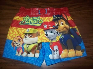 Baby Boys Nickelodeon PAW PATROL Pantalones Cortos de Natación Baúles - Talla 12 MESES - Nuevos Con Etiquetas  - Imagen 1 de 2