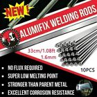 10 Pack 1 08Ft Aluminum Welding Rods For Brazing 1 6Mm Solution Fluxcored Wire