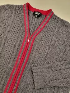 De Colección Años 90 Emanuel Ungaro Liberte Talla L Cremallera Suéter Chaqueta Gruesa Tejida 100% Lana - Imagen 1 de 15