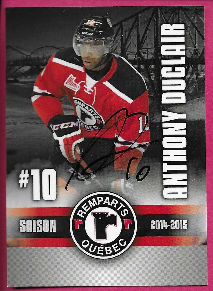 2014-15 Quebec Remparts Hockey Signed Cards ''You Pick / Choose from list'' - Image 1 of 2