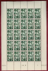 Estampilla Francia Hoja completa Hoja N° 459 X 25 Nuevo ** Lujo Estampillada ... - Imagen 1 de 1