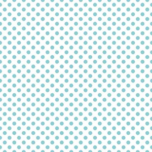Punkte aquamarin auf weiß klein von RBD Designers für Riley Blake, 1/2 Yard Baumwollstoff  - Bild 1 von 1