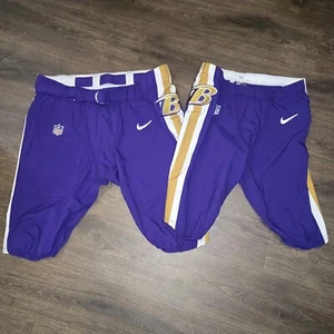 2018 Baltimore Ravens GAME PUBLISHED Pants & Practice NFL Purple Gold Rush Set of 2 - Bild 1 von 18