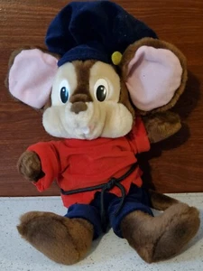 Peluche vintage 12" Fievel Mousekewitz una coda americana 1988 universale raro taglia - Foto 1 di 2