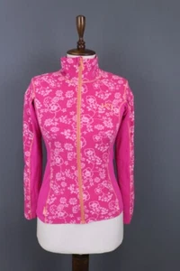 Kari Traa Pink Floral Full Zip Fleece Jacket Size XS - Picture 1 of 16