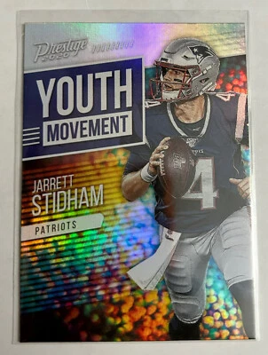 2020 Panini Prestige Jarrett Stidham Youth Movement #YM-JS New England Patriots - Image 1 of 2
