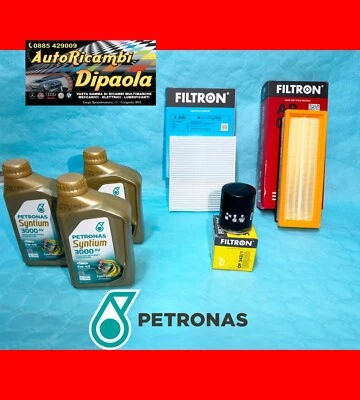 KIT TAGLIANDO FIAT 500 PANDA 169 312 GRANDE PUNTO IDEA 1.2 1.4 BENZINA PETRONAS - Immagine 1 di 2