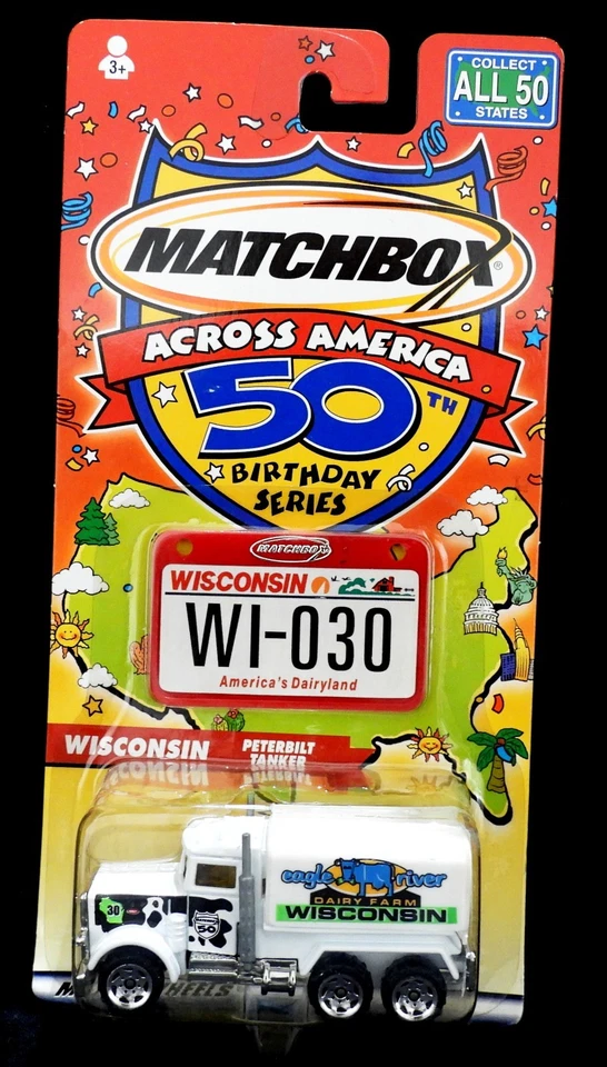 Matchbox Across America 50th Birthday Series Wisconsin Peterbilt Tanker - Image 1 of 3