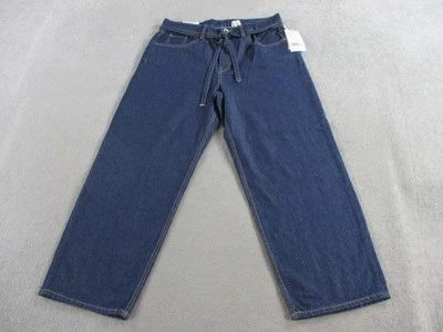 Pantalones de mezclilla H&M para mujer EE. UU. 10 azules súper holgados calce suelto cintura baja y DENIM circulosos Foto 1 de 4