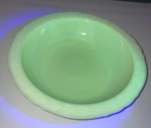 McKee Glass Co. 1930’s French Ivory 9 Inch Oval Bowl - Custard Glass Glows - Picture 1 of 5