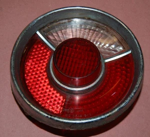 BMW 2002 TAILLIGHT LH DRIVER SIDE 68-73 chrome BEZEL LENS OEM - Picture 1 of 9