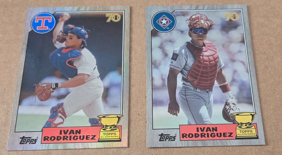 2021 Topps All Star Rookie Cup Ivan Rodriguez lot of two image variation - Image 1 of 1