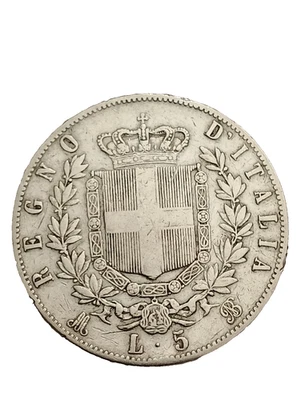 MILANO SCUDO DA  5 LIRE 1970 ARGENTO 40MM. VITTORIO EMANUELE II.  N2 - Imagen 1 de 2