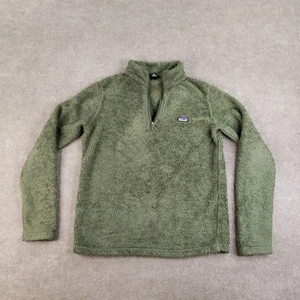 Patagonia Sweater Youth Boys 2XL Green 1/4 Zip Fleece Pullover Jacket r - Picture 1 of 14