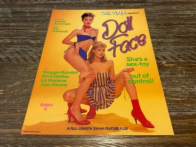 Doll Face 8.5" x 11" Adult Film Promo Ad Slick Sandy Summers Nina Hartley - Image 1 of 2
