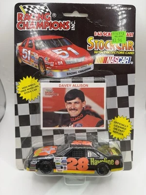 Racing Champions NASCAR Stock Car Davey Allison #28 w/collectors card ©1992 -New - Image 1 of 2