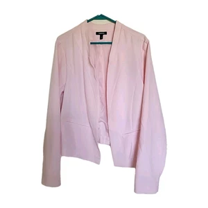 EUC Torrid blush pink long sleeve open front blazer work jacket Size 2 - Picture 1 of 4