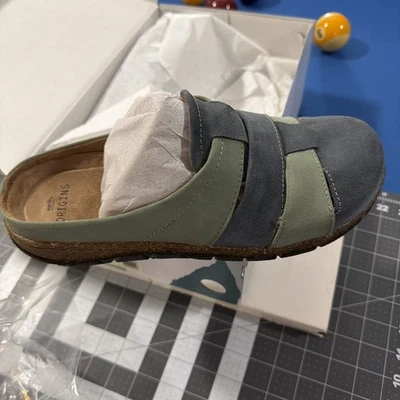 Sandalias Earth Origins Ellery para mujer 9,5 anchas verde/azul imitación gamuza - Nuevas Foto 1 de 4