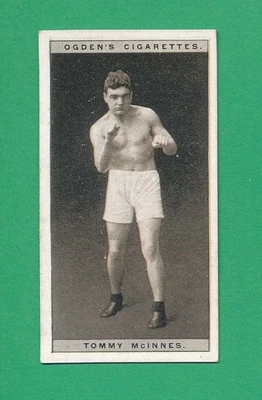 VG-EX+/- TOMMY MCINNES 1928 OGDENS PUGILISTS #25 BOXING UNCREASED MMA TPHLC-6184 - Image 1 of 2