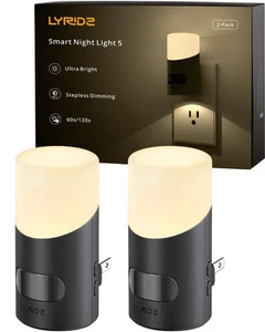 Lyridz LED Night Lights Plug into Wall with Motion Sensor 1-150LM Dimmable Pl... - Picture 1 of 9