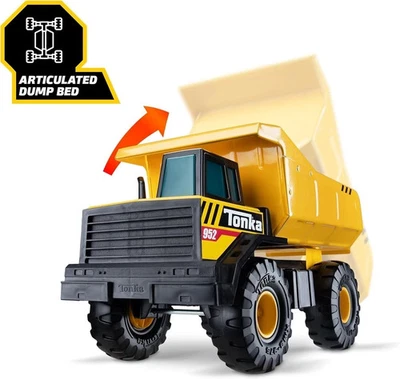 Steel Classics Mighty Dump Truck - Made with Steel & Sturdy Plastic, Yellow Toy - Image 1 of 4