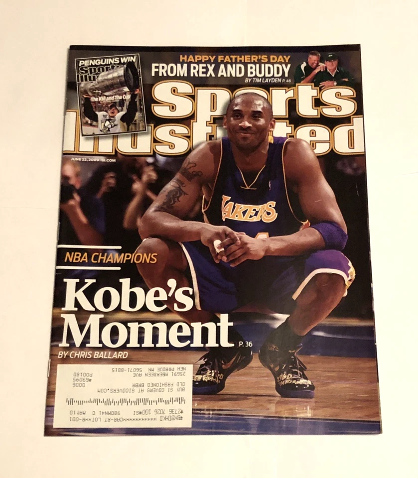 2009 Sports Illustrated KOBE BRYANT Los Angeles LAKERS ganha título da NBA!  - Imagem 1 de 1