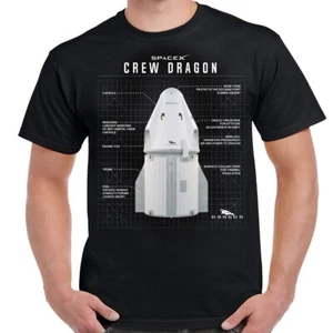 Camisa Crew Dragon diseño plano - Imagen 1 de 1
