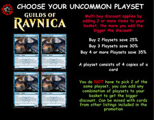 MTG Guilds of Ravnica GRN Choose your Uncommon Playset (x 4 cards)