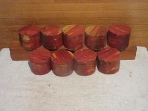 9PC MISSOURI EASTERN RED CEDAR TURNING WOOD BOWL BLANK - Picture 1 of 1