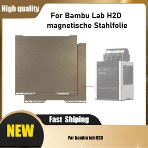 Build Plate For bambu lab H2D 350x320 Double-sided Spring Steel Sheet PEI AAU - Photo 1/15