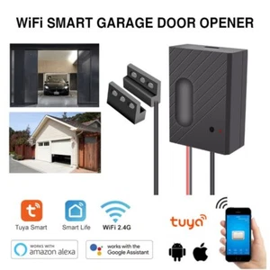 Smart WiFi Garage Door Opener Remote Tuya Smart Life App Control Work with Alexa - Picture 1 of 24