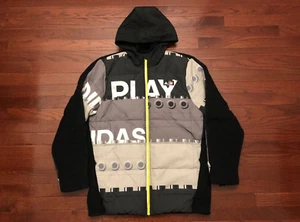 NEW KIDS LEGO x ADIDAS COAT JACKET YOUTH XL BLACK GRAY WHITE PLAY TRAINING NWT v - Picture 1 of 5