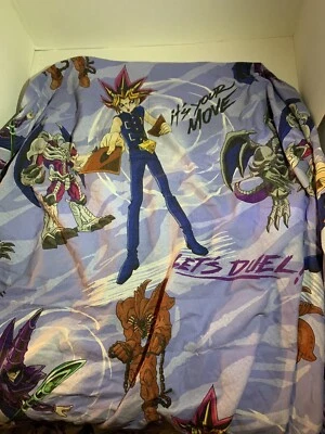 Vintage Yu Gi Oh Sheet Fitted Twin 1996 Duel Dark Magician Exodia Summoned Skull - Image 1 of 3