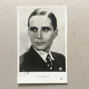 Pierre Blanchar — carte photo dédicacée — studio AN — circa 1935. - Picture 1 of 2