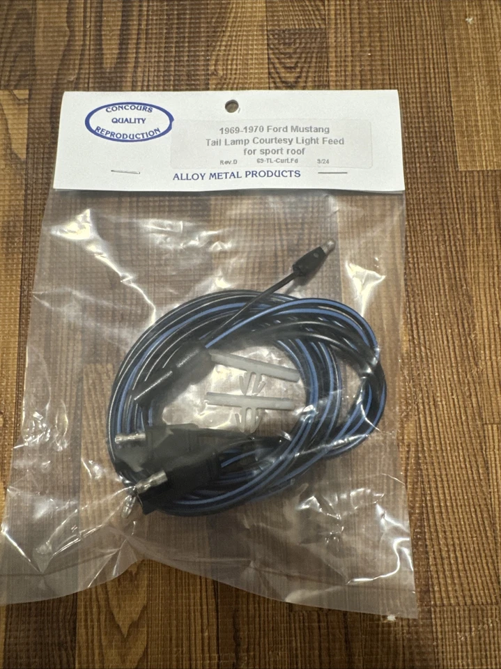 Ford Mustang 1969 1970 Mercury Cougar panel de vela interior luces de cortesía cableado Foto 1 de 3