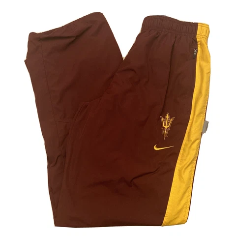 Nike Dri Fit Storm Fit Arizona State Sun Devils Athletic Pants L Mesh Lined Cover