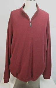 Suéter de golf Tehama para hombre talla XXL Berry 1/4 cremallera forrado manga larga nuevo - Imagen 1 de 12