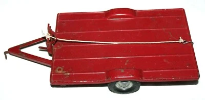 VTG! Tru-Scale Tilt Bed, 2 Wheel Flatbed Trailer 1:16 Scale Bed Pressed Winch - Image 1 of 4
