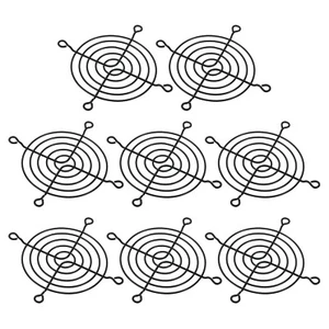 8pcs 80mm Fan Finger Grill Metal Grill Protector Guard Fan Protective Cover - Afbeelding 1 van 6