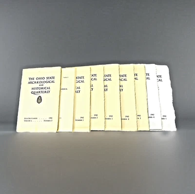 Ohio State Archaeological and Historical Quarterly  1941 to 1944 Lot of 9 - Image 1 of 4