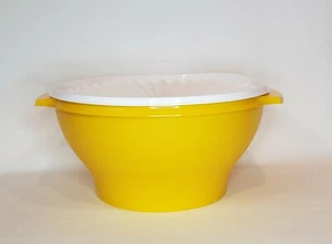 Tupperware Servalier Ciotola Grande Insalatiera 17 Tazze 4L NUOVO Giallo - Foto 1 di 5