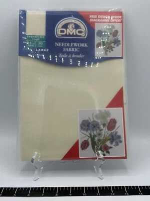 Vintage Creative World DMC Needlework Fabric XL 20x27 w/ Free Floral Design 2004 - Image 1 of 3