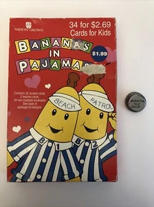 One Box American Greetings Bananen im Pyjama Student Valentinstag 32 Karten - Bild 1 von 12