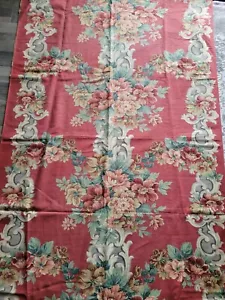 Ramos de flores románticas vintage de la década de 1940 con rollos de tela de algodón rosa rosa rosa rosa - Imagen 1 de 7