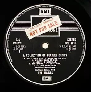 Beatles A Collection Of Oldies Demo Promo Factory Sample U.K. LP 1966 (R: 1971) - Imagen 1 de 8