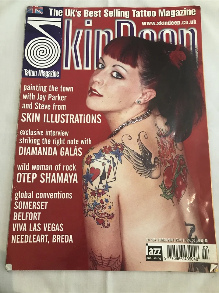 SKIN DEEP #106 MARCH 2004 - OTEP SHAMAYA - SKIN ILLUSTRATIONS - DIAMANDA GALAS - Image 1 of 1