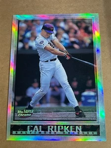 CAL RIPKEN JR 1998 TOPPS SUPER CHROME REFRACTOR CARD 27 ORIOLES 4X6 - Picture 1 of 2