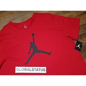 NIKE AIR JORDAN ICONIC JUMPMAN SPECKLED RETRO RED SHIRT SZ SMALL ( 908017-687 ) - Picture 1 of 11
