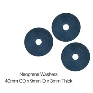 Large Neoprene Washers 40mm OD x 9mm ID x 3mm Thick - Picture 1 of 3